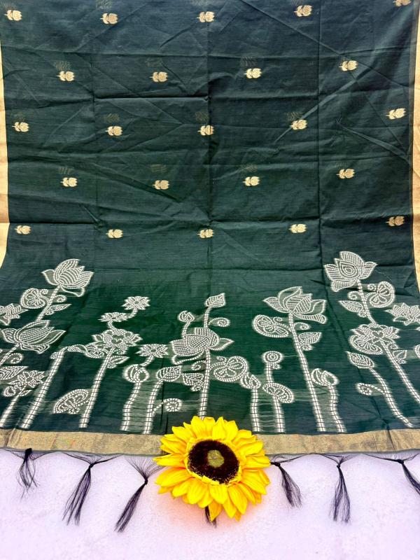 Vastrangan muga cotton saree wholesale market surat gujarat